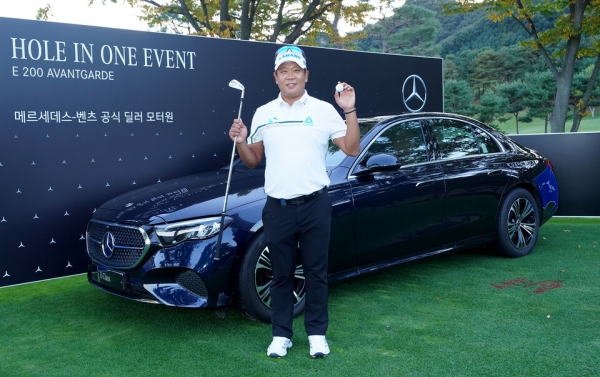 김연섭, 시즌 두 번째 홀인원.. 벤츠 E-Class 주인공