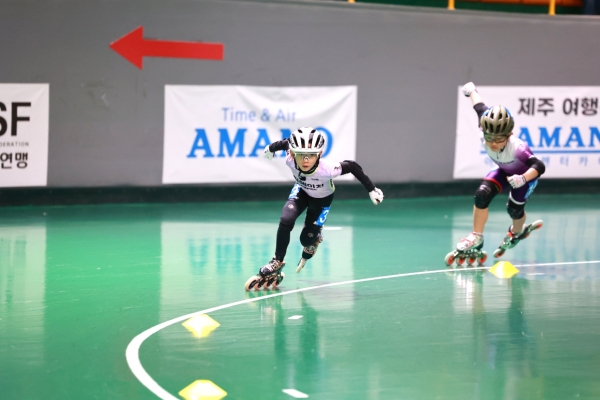 1회 아마노코리아배 전국 초등 실내 인라인트랙대회 성공 개최